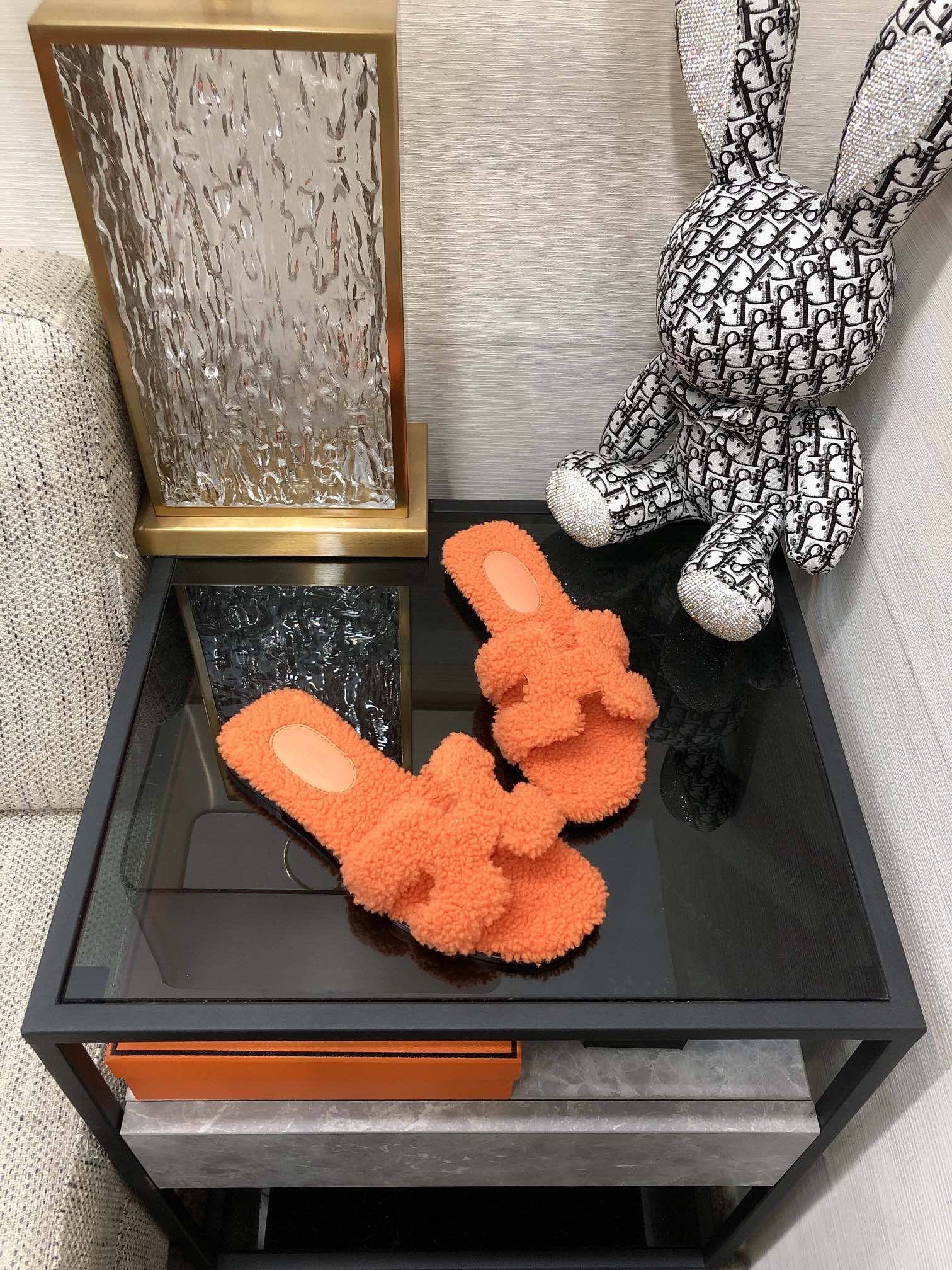 HERMES ORANGE ORAN SANDAL FOR WOMEN