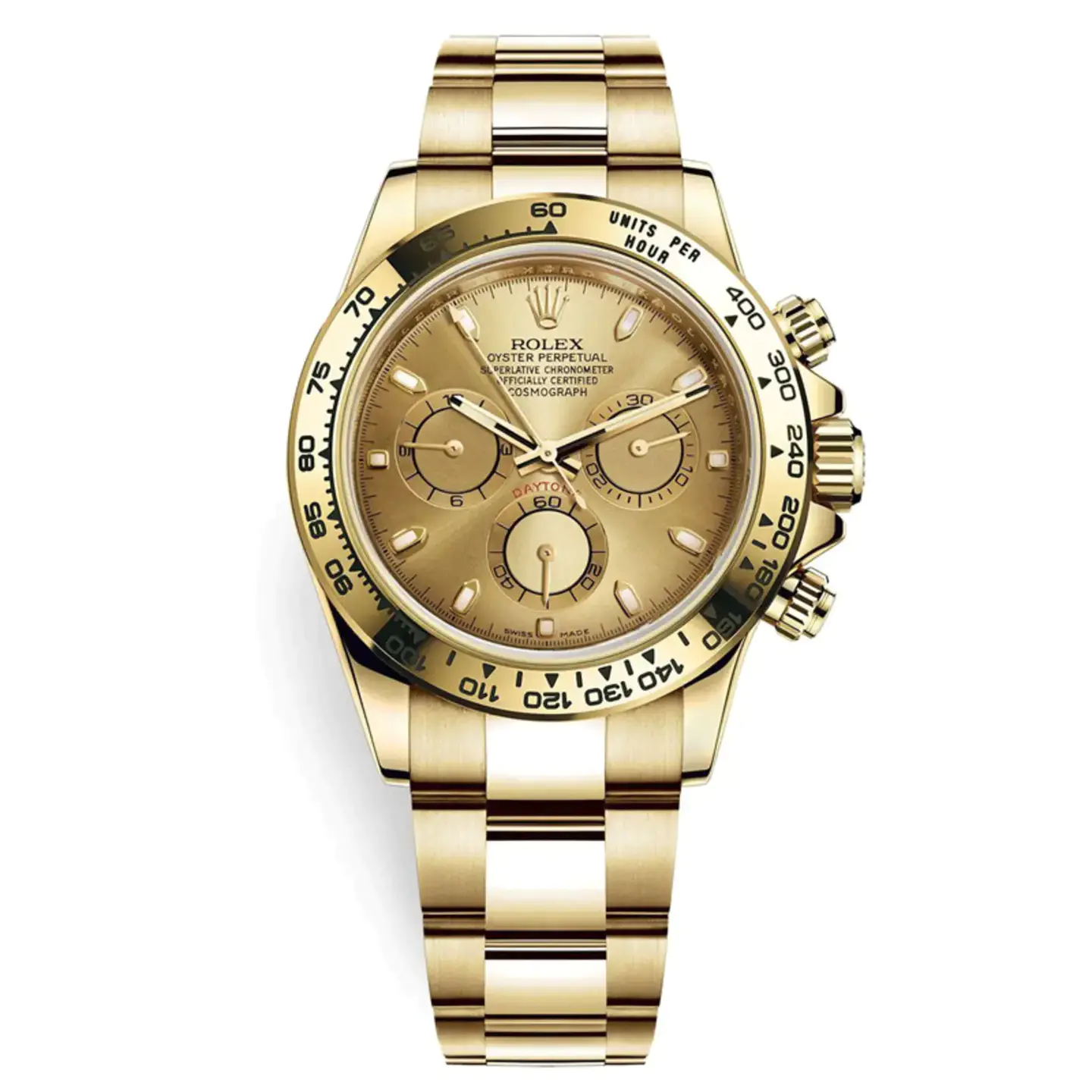 ROLEX Cosmograph Daytona 116508 Champagne Index Oyster 40mm Watch