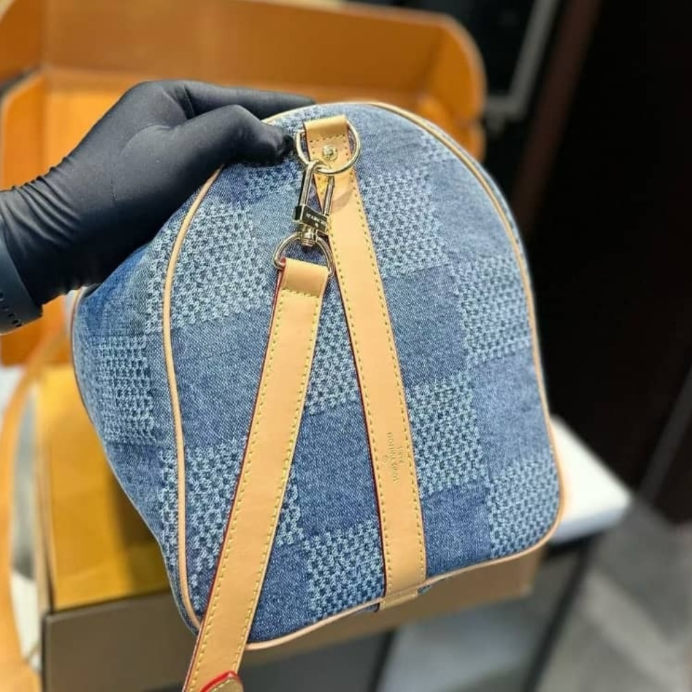 Louis Vuitton Keepall Bandoulière Denim Other Blue 45Cm N40739