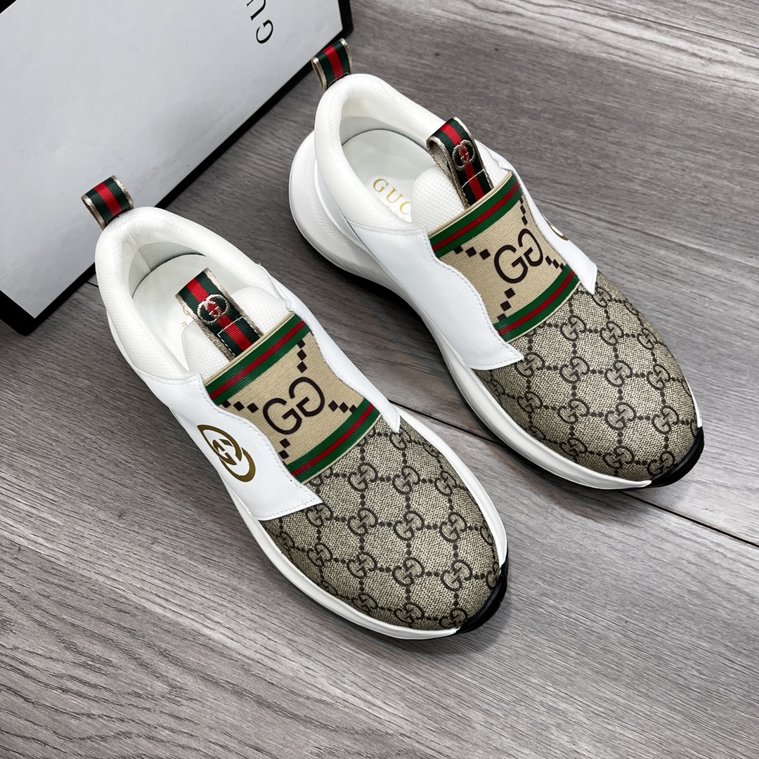Gucci Sneaker Gg Canvas Beige White
