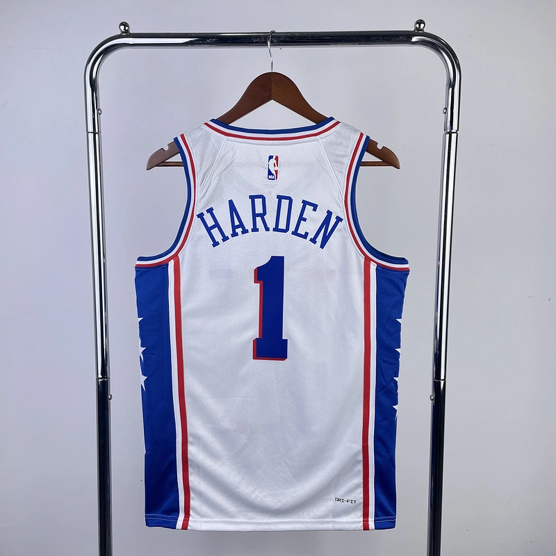 2023 NBA Philadelphia 76ers 1 HARDEN Basketball Jersey