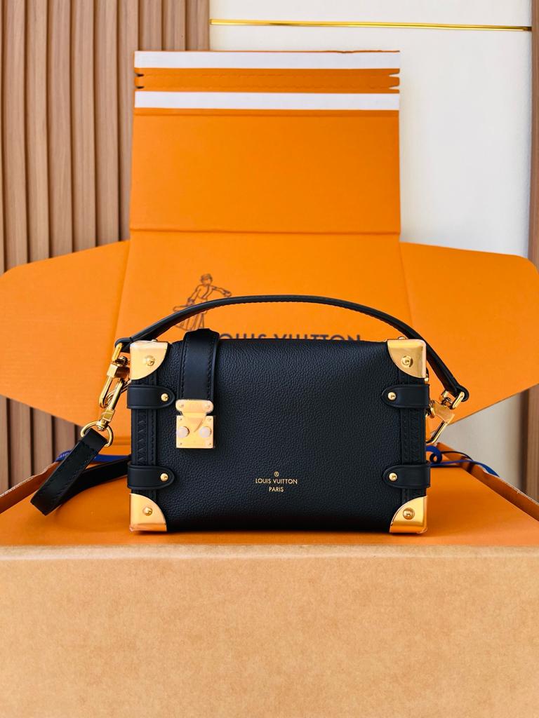 Louis Vuitton PM Side Trunk Bag Black 19cm M23817