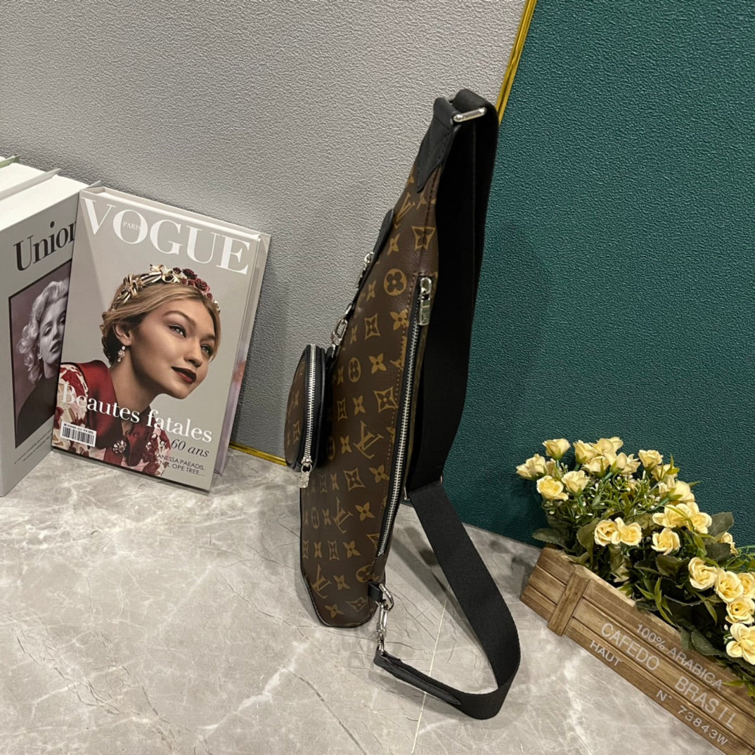 Louis Vuitton Duo Sling Bag Brown 42Cm M30936