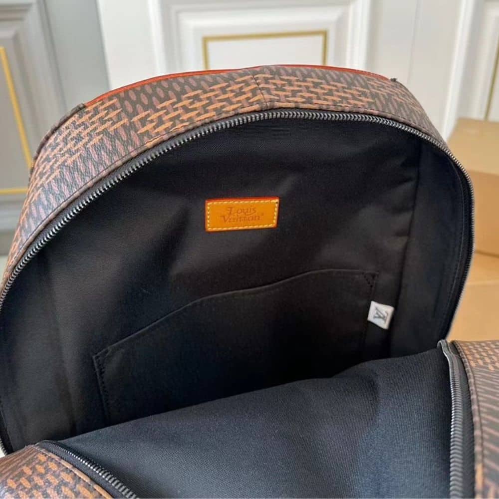 Louis Vuitton Nigo Monogram Reverse Canvas Backpack Brown 29Cm