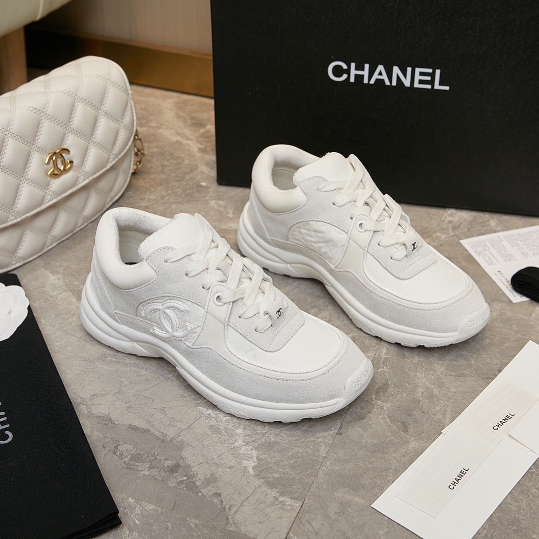 Chanel Cc Suede White G33745 Y52846 0G975
