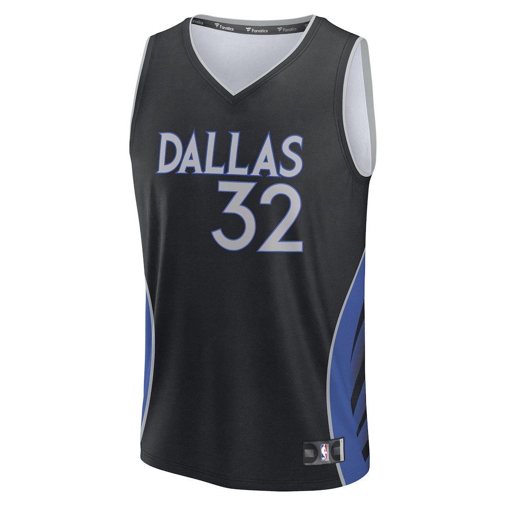 Men's Dallas Mavericks Cooper Flagg Fanatics Black 2025/26 City Edition Fast Break Jersey