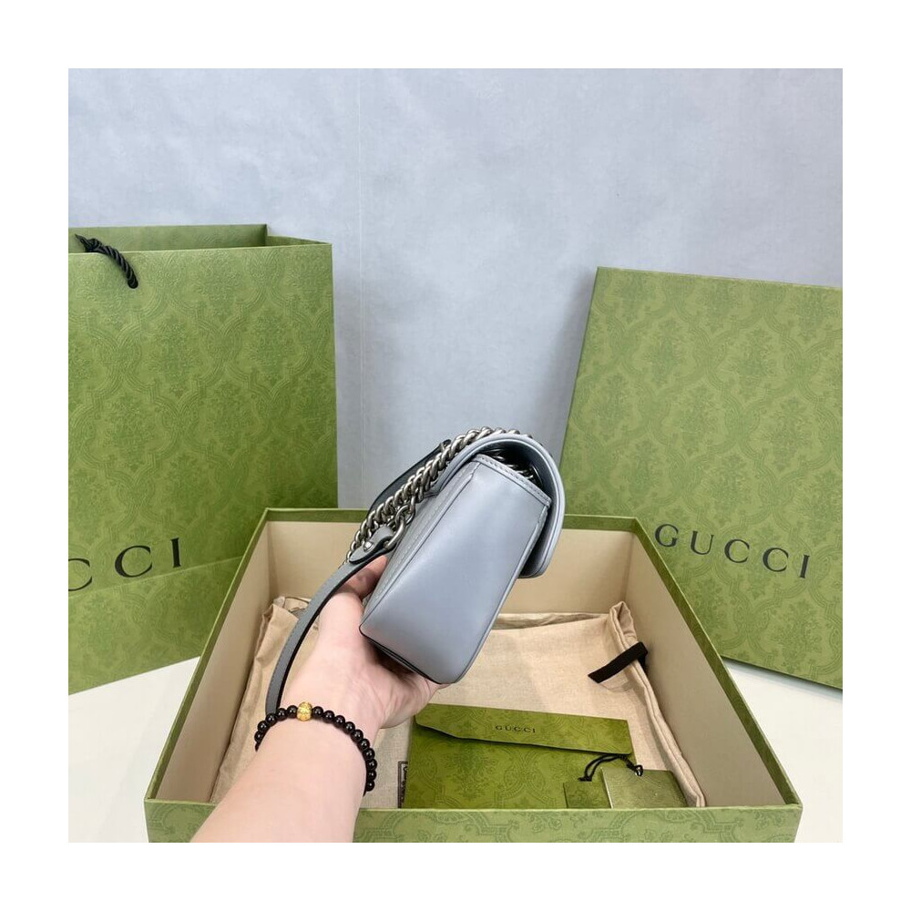 Gucci GG Marmont Mini Shoulder Bag Grey