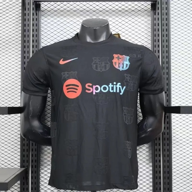 2024/2025 Player Version Barcelona Special Edition Black Football Shirt 1:1 Thai Quality