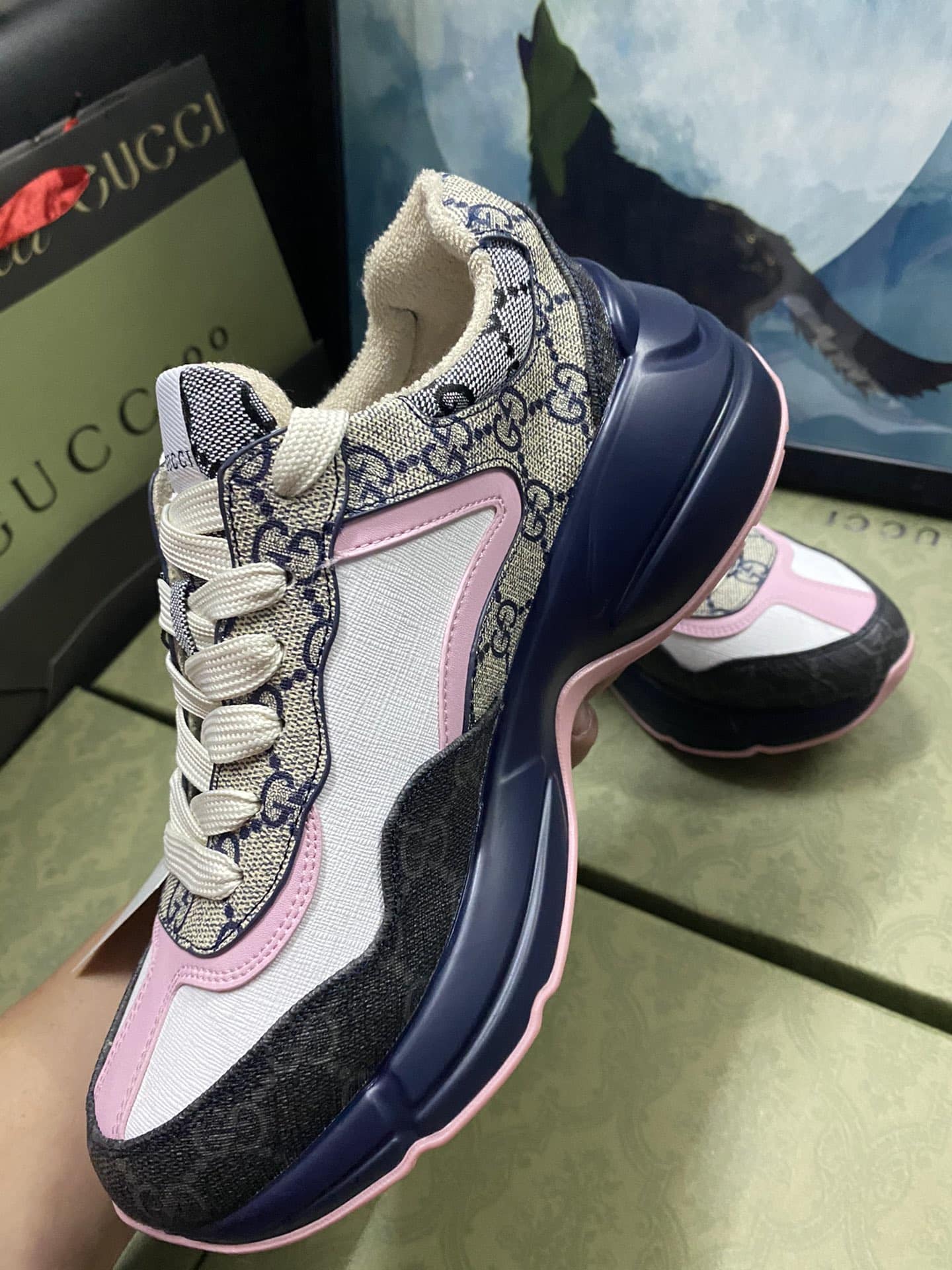 Gucci Women’S Gg Rhyton Sneaker 692902 Uiq30 1061