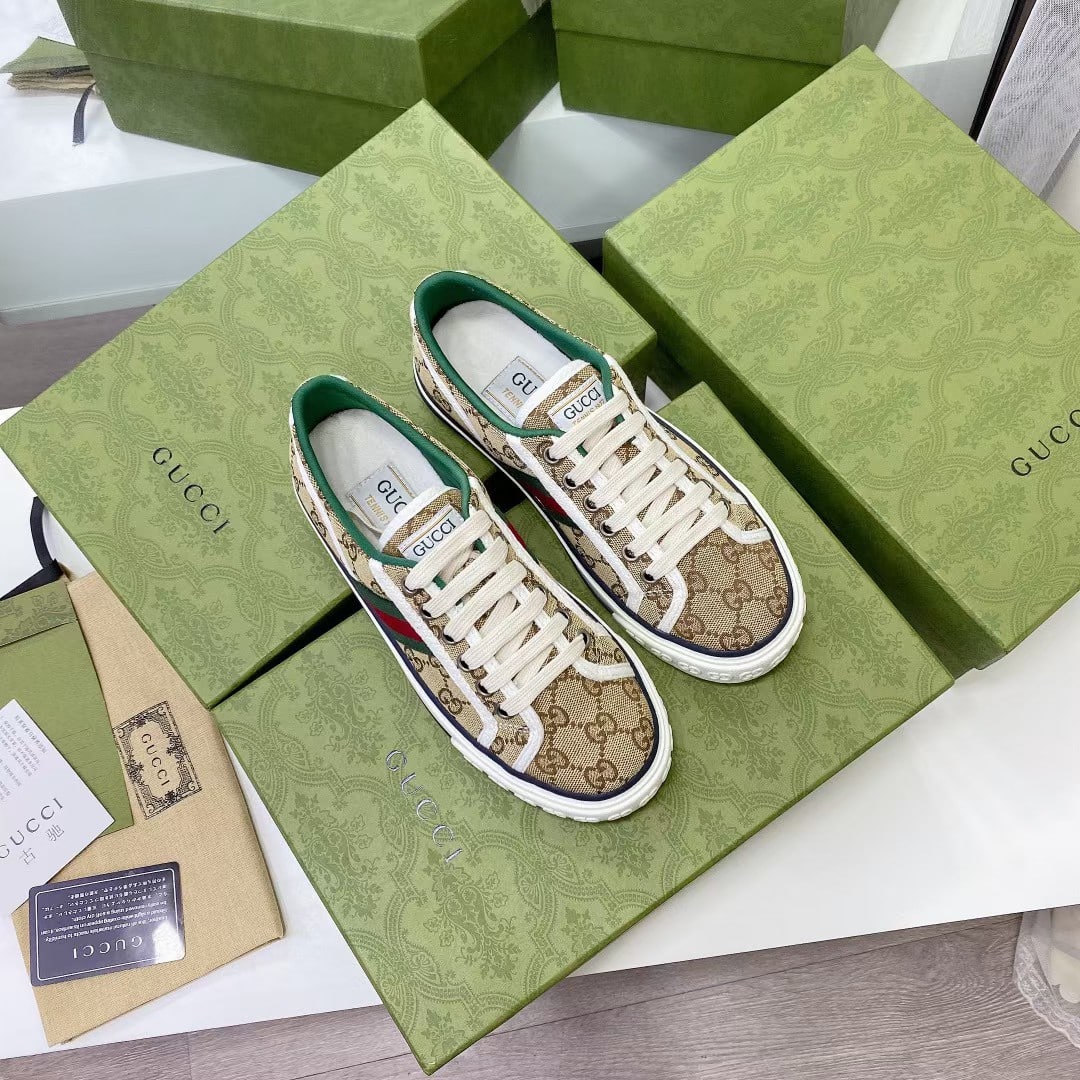 Gucci Tennis 1977 Sneaker Beige Abony 606111 Hvk20 9766