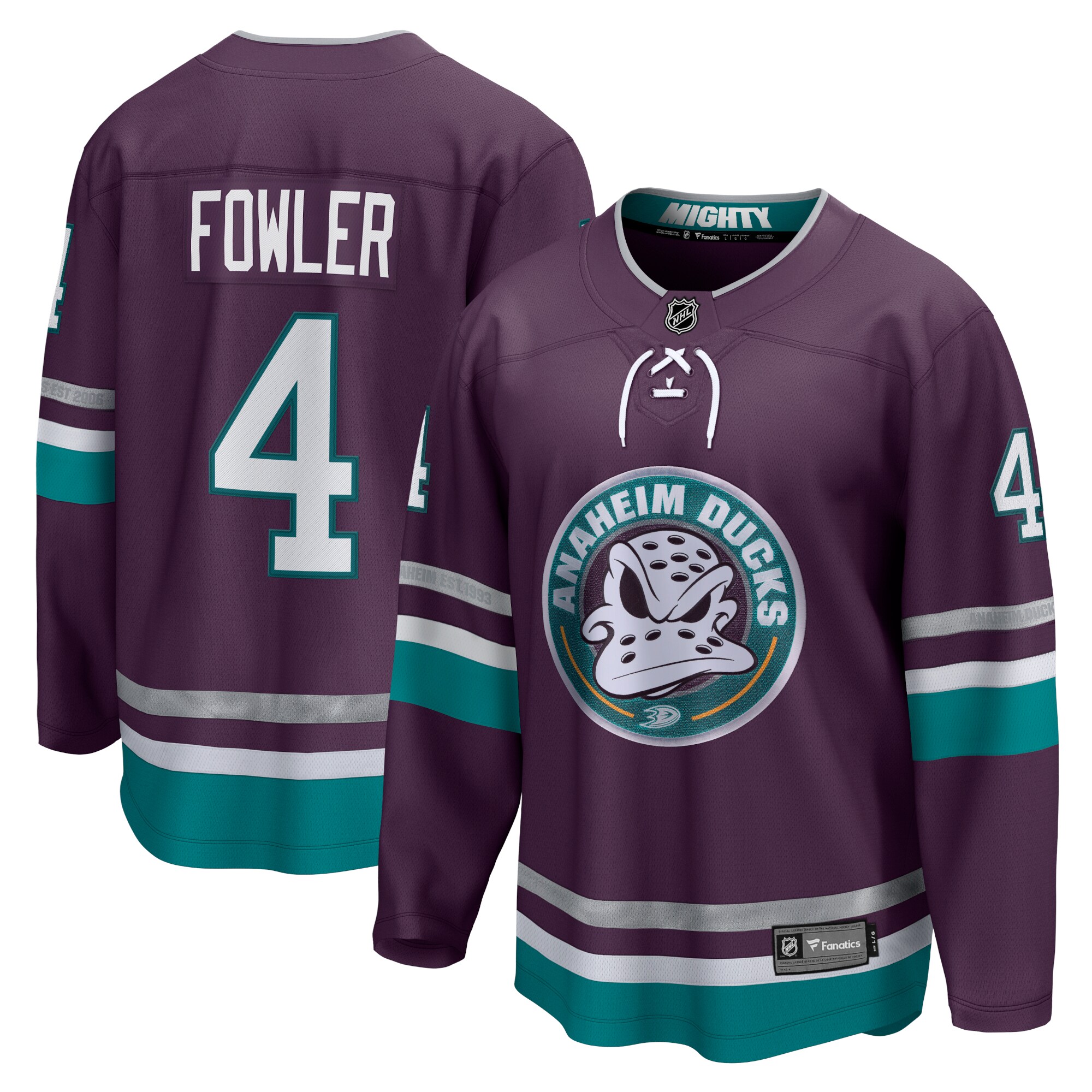 Cam Fowler Anaheim Ducks Fanatics 30th Anniversary Premier Breakaway Jersey – Purple