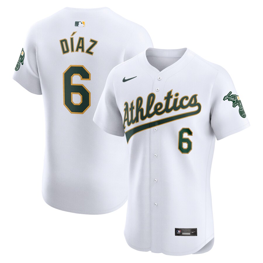 Aledmys Diaz Oakland Athletics Home Elite Player Jersey White