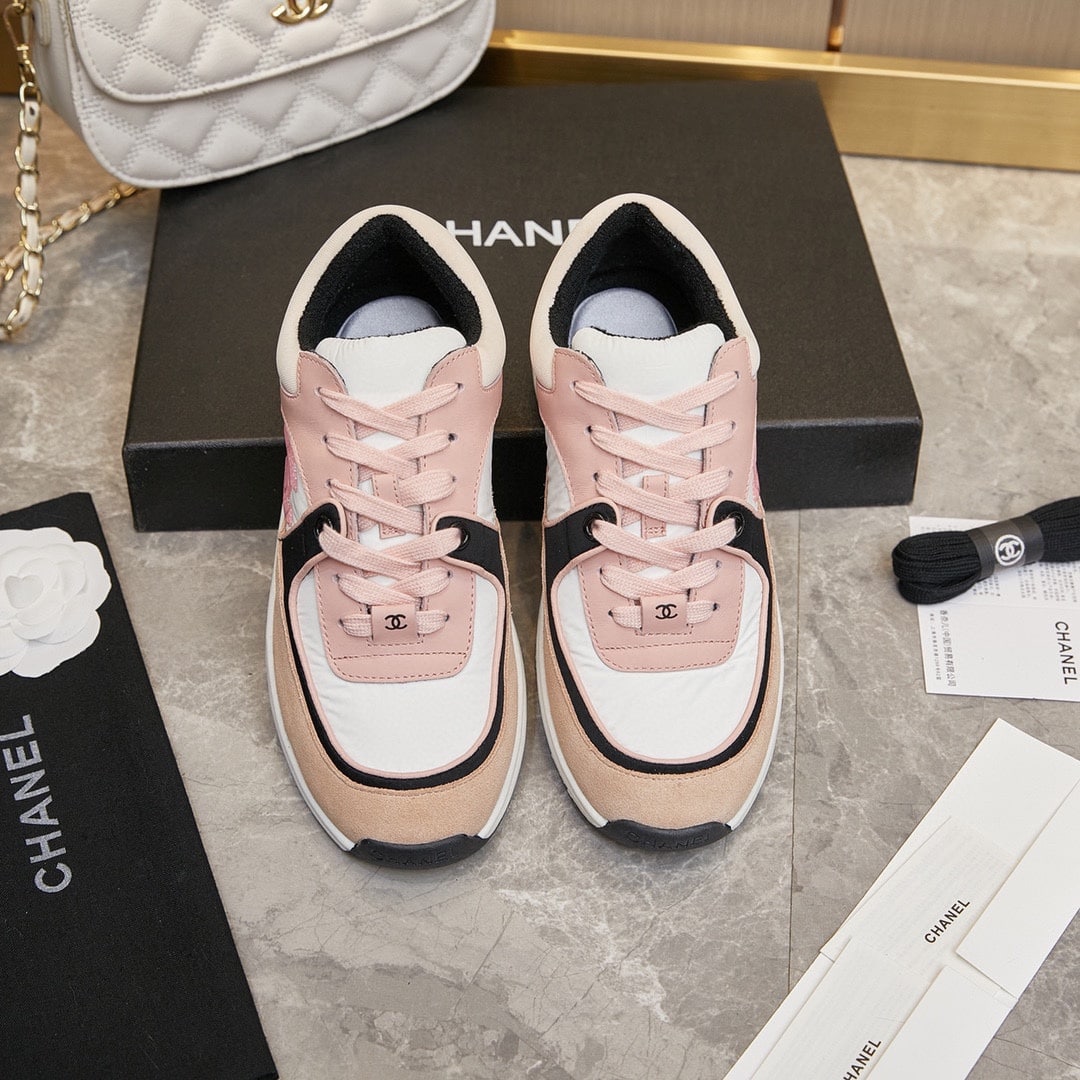 Chanel Wmns Sneaker Pink Black G34360 Y51525 K1276