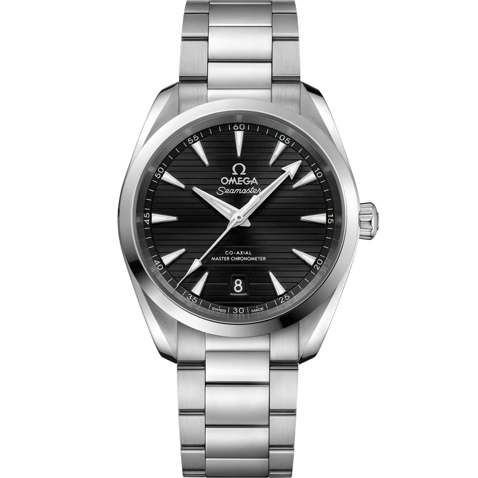 Omega Seamaster Aqua Terra 38 mm   Black Dial Stainless Steel Bracelet 220.10.38.20.01.001