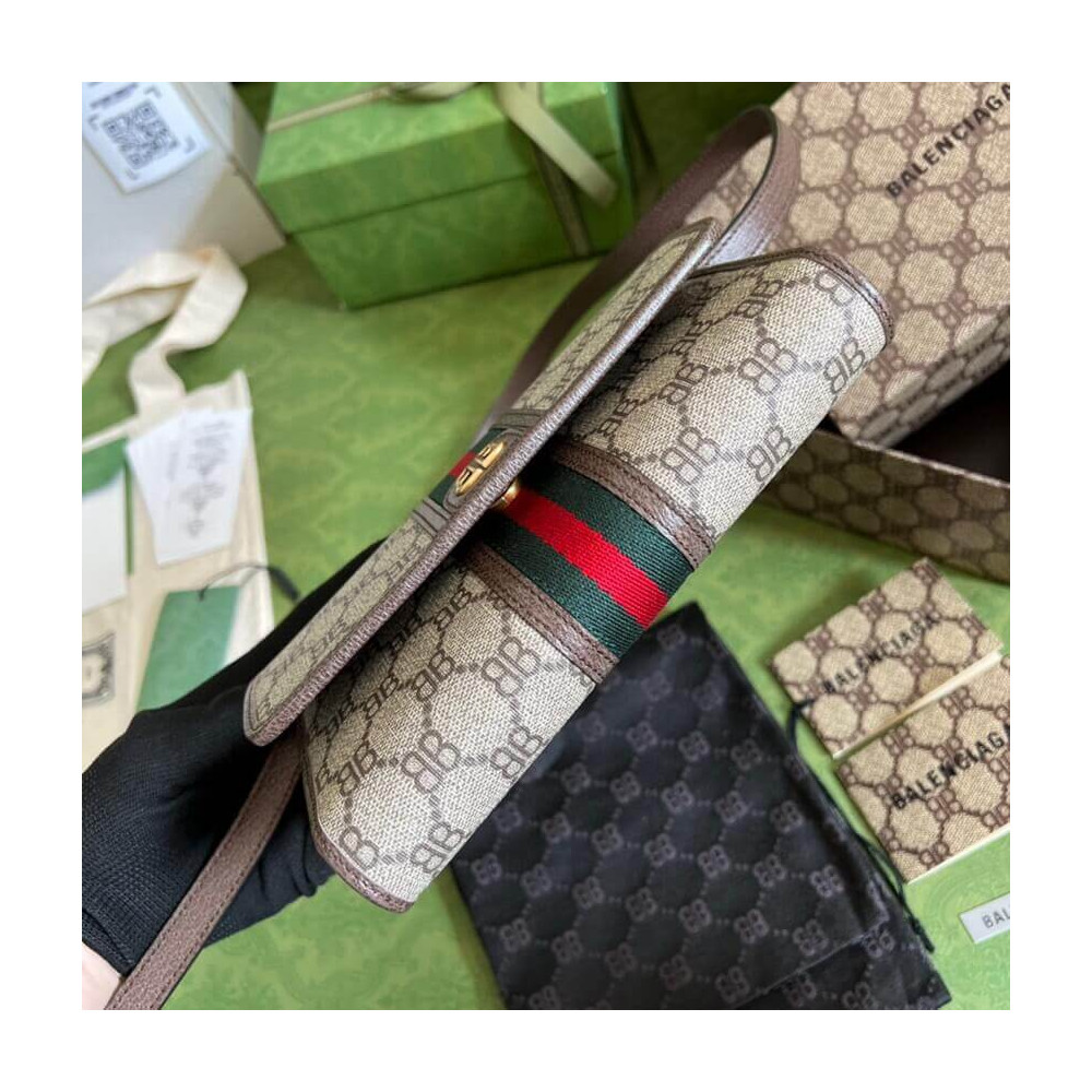 Balenciaga x Gucci Hacker Mini Crossbody Bag Coffee