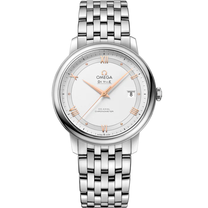 Omega De Ville Prestige 39.5 mm Silver Dial Stainless Steel Bracelet 424.10.40.20.02.002