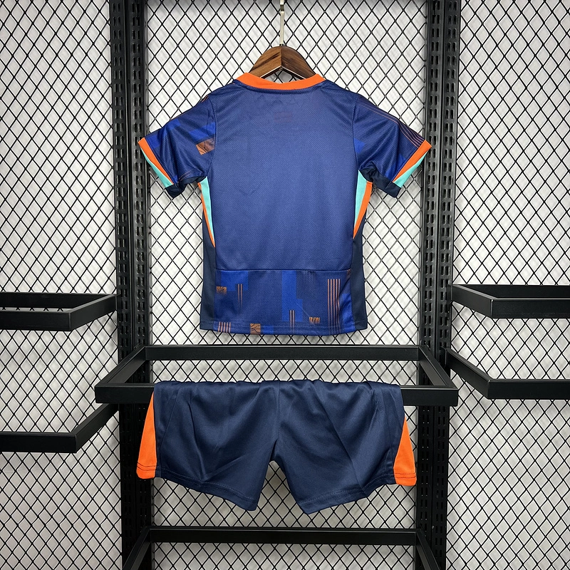2024-25 Netherlands Away kids Football jersey