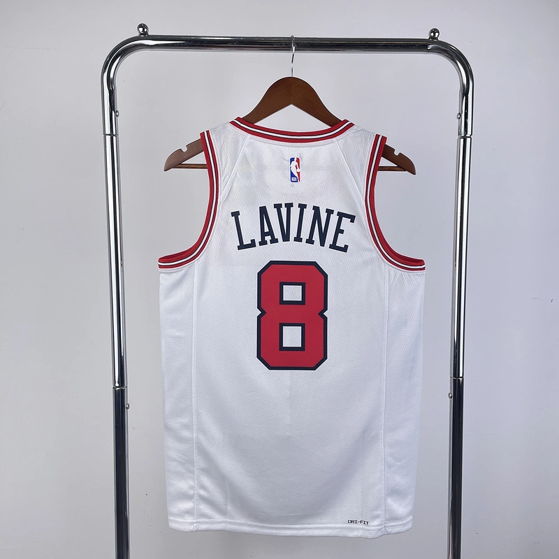 2023 NBA Chicago Bulls 8 LAVINE Basketball Jersey