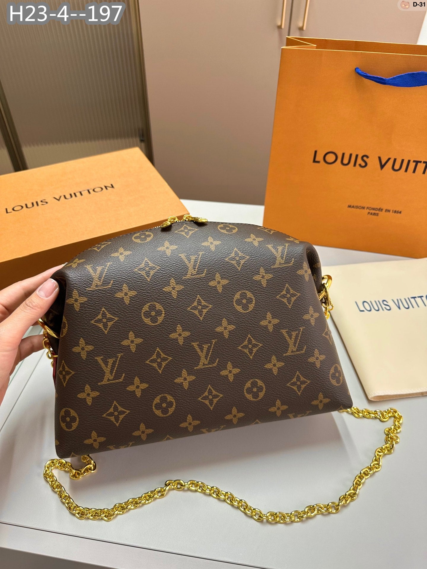 Louis Vuitton Cosmetic Pouch Gm Brown 27Cm M46458