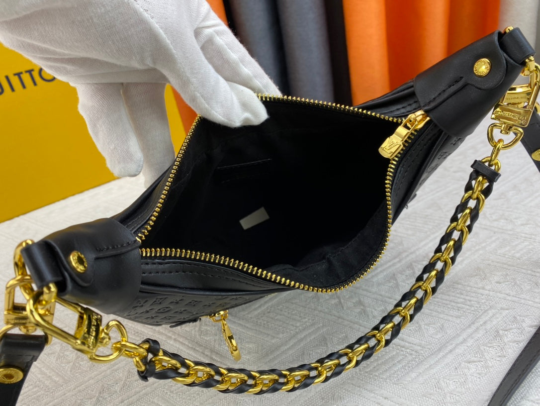 Louis Vuitton Loop Baguette Bag Black 23Cm M22591