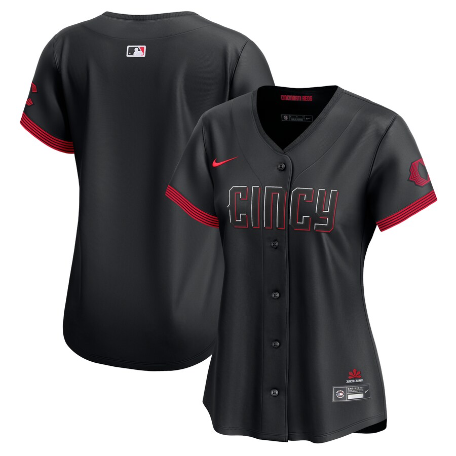 Cincinnati Reds Women's City Connect Elite Jersey Black