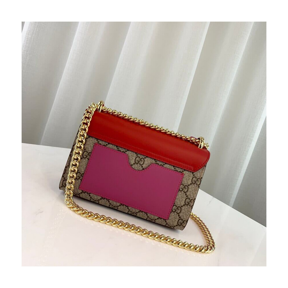 Gucci Padlock Small GG Shoulder Bag Red
