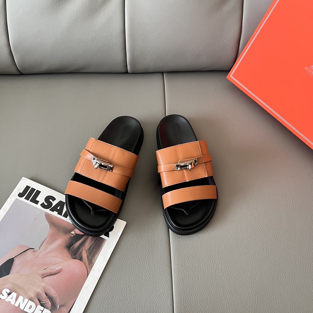 Hermes Jackson Sandal Naturel H H251863Zhnh410