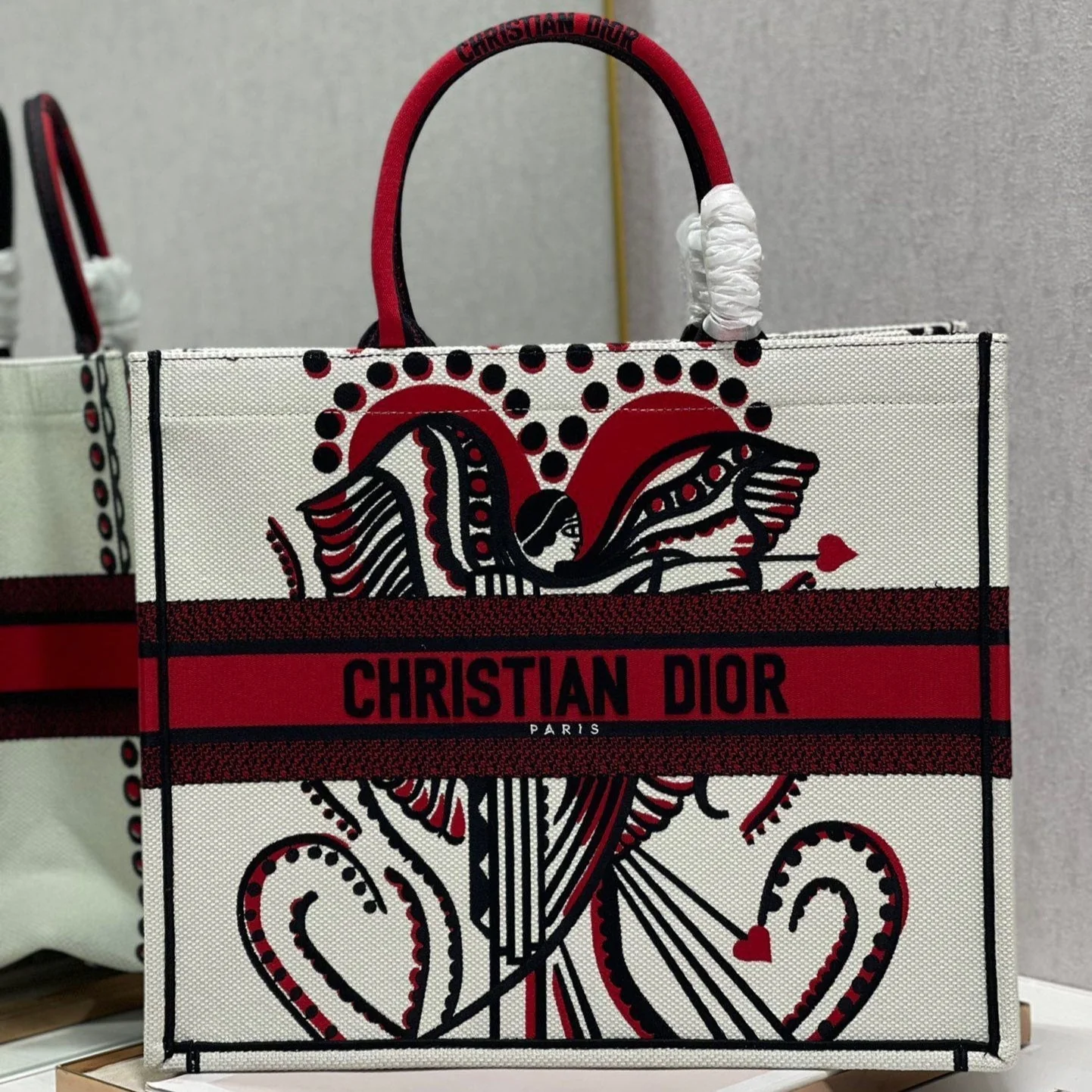 CD Heart-shaped Portrait Book Tote 42cm Bag Canvas 336573