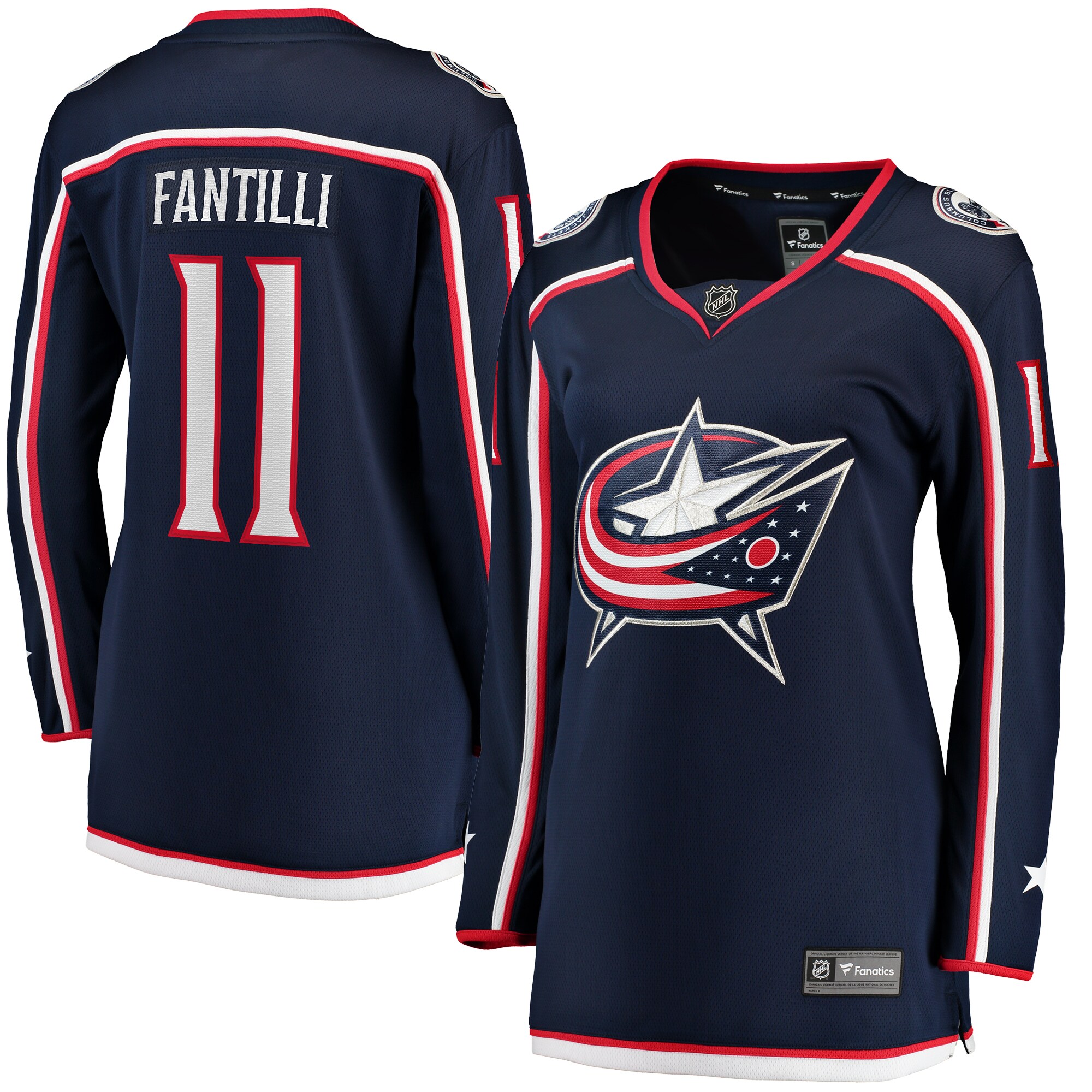 Adam Fantilli Columbus Blue Jackets Fanatics Women’s Home Breakaway Player Jersey – Navy