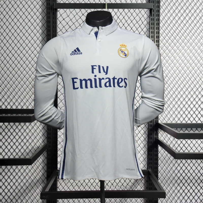 Retro Player 2016-17 Real Madrid Home Long Sleeve Football jersey retro