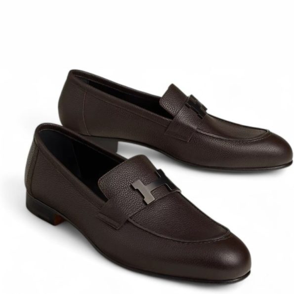 HERMES PARIS LOAFER MARRON EBENE