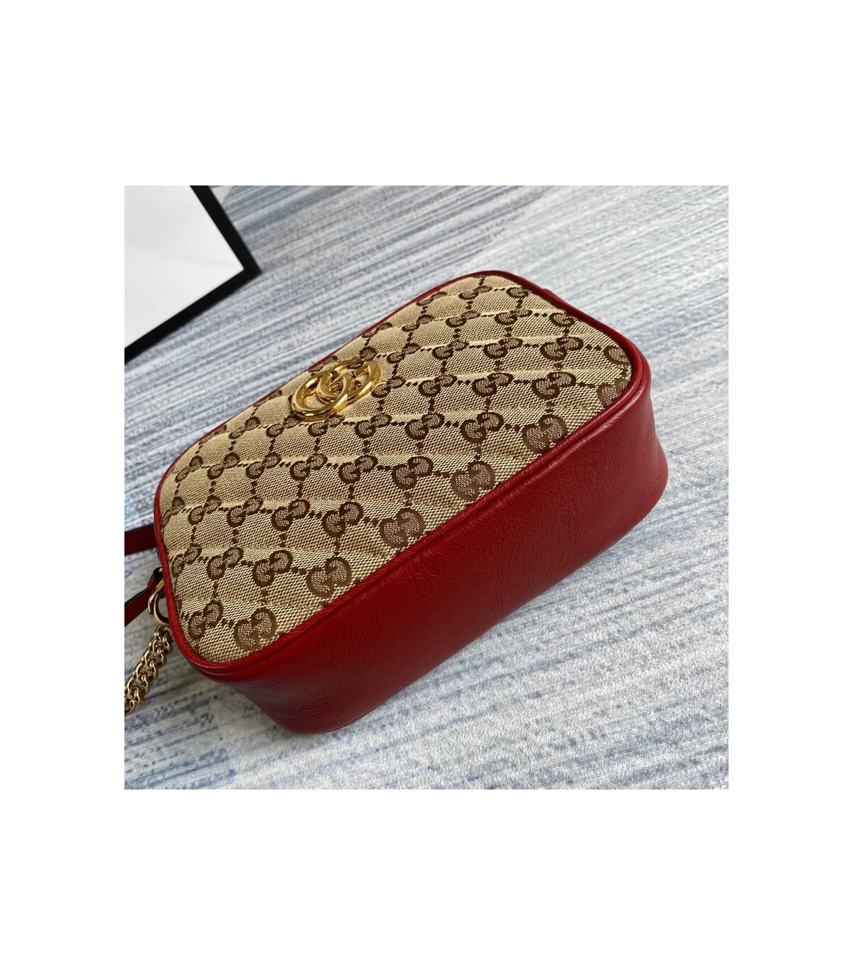 Gucci GG Canvas Matelasse Mini Bag Red