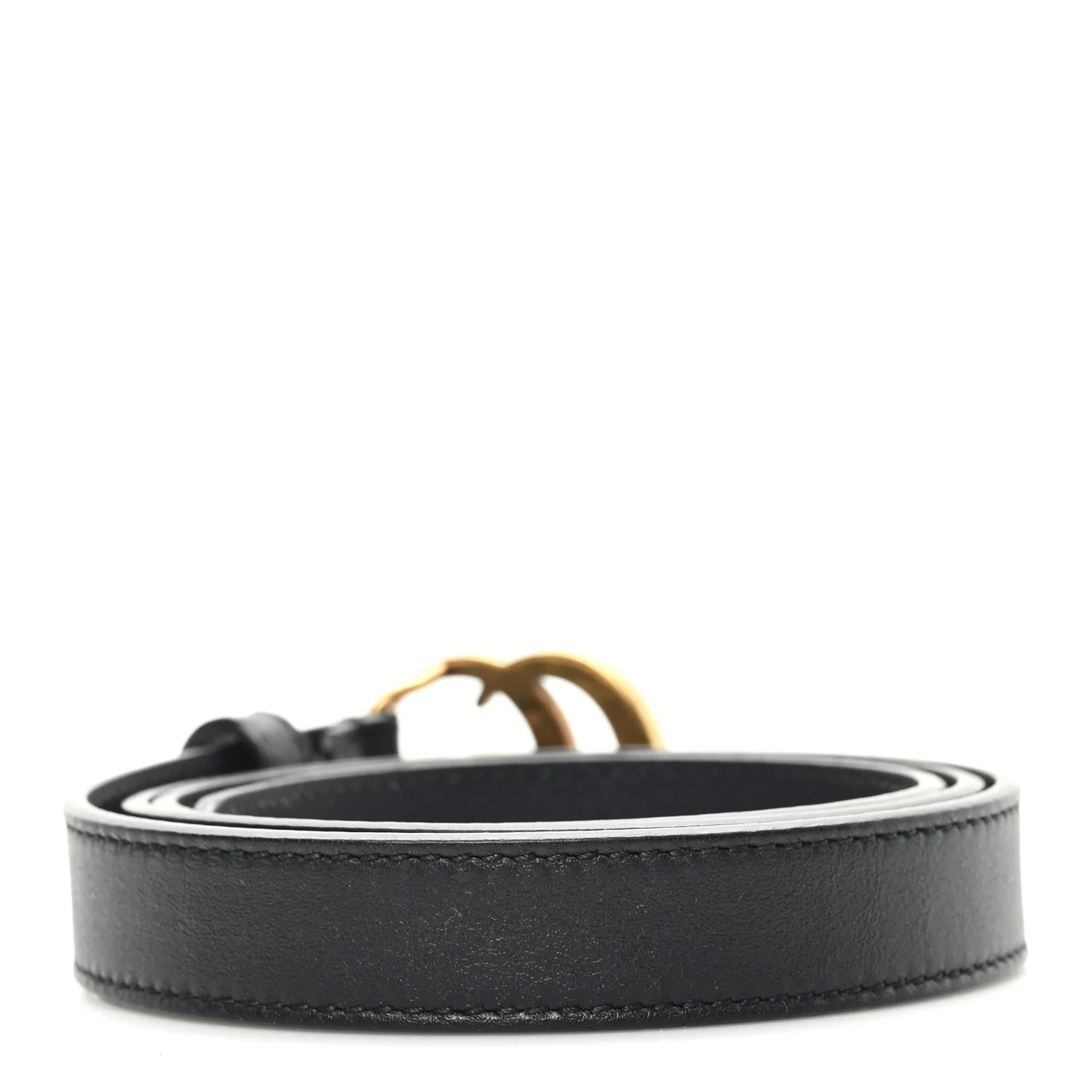 Calfskin Double G 20mm Belt 80 32 Black