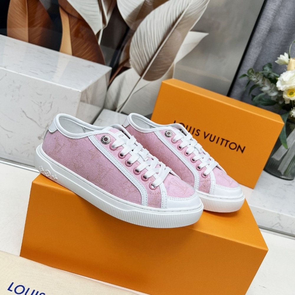Louis Vuitton Lv Lagoon Sneaker Denim Rose 1Agyfo