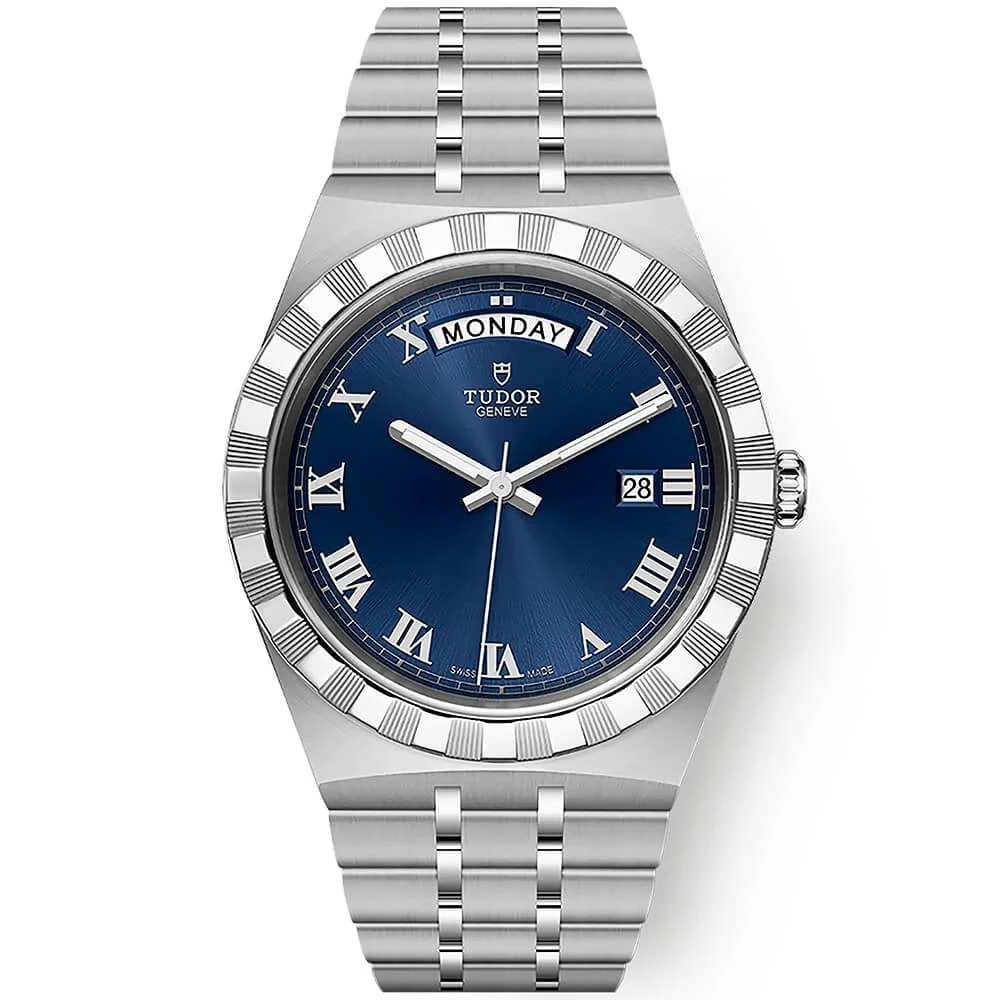 TUDOR Royal Date/Day 41mm Blue Roman Dial Men's Automatic Watch M28600-0005