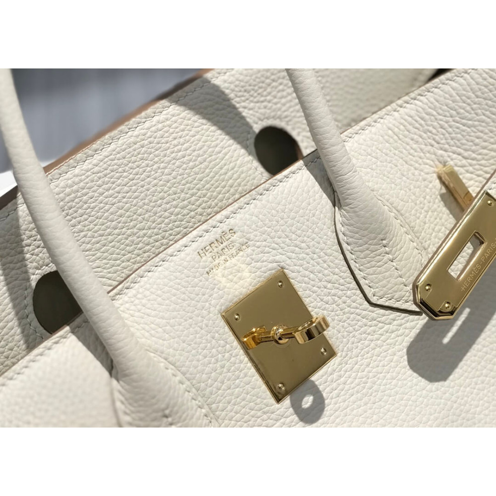 Hermès Birkin 30 White Togo Leather with Gold Hardware 30cm