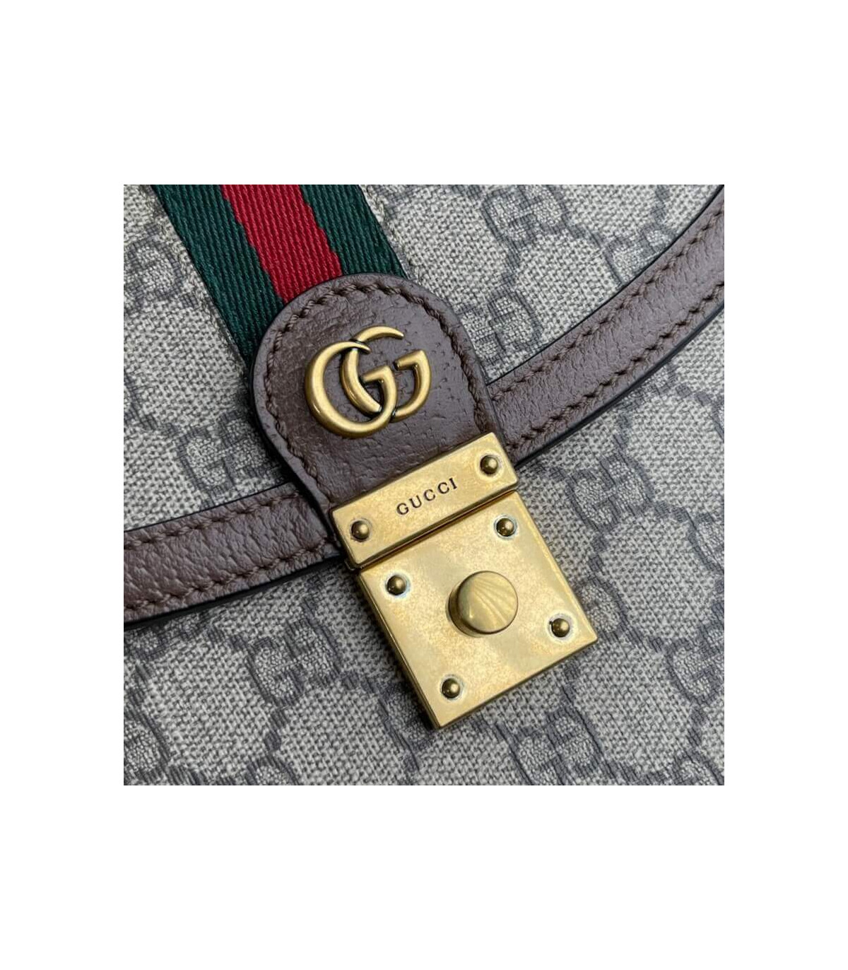 Gucci Ophidia Small Top Handle Bag With Web
