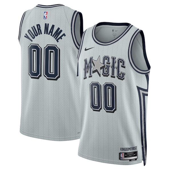 Unisex Orlando Magic Silver 2024/25 Custom Swingman Jersey - City Edition