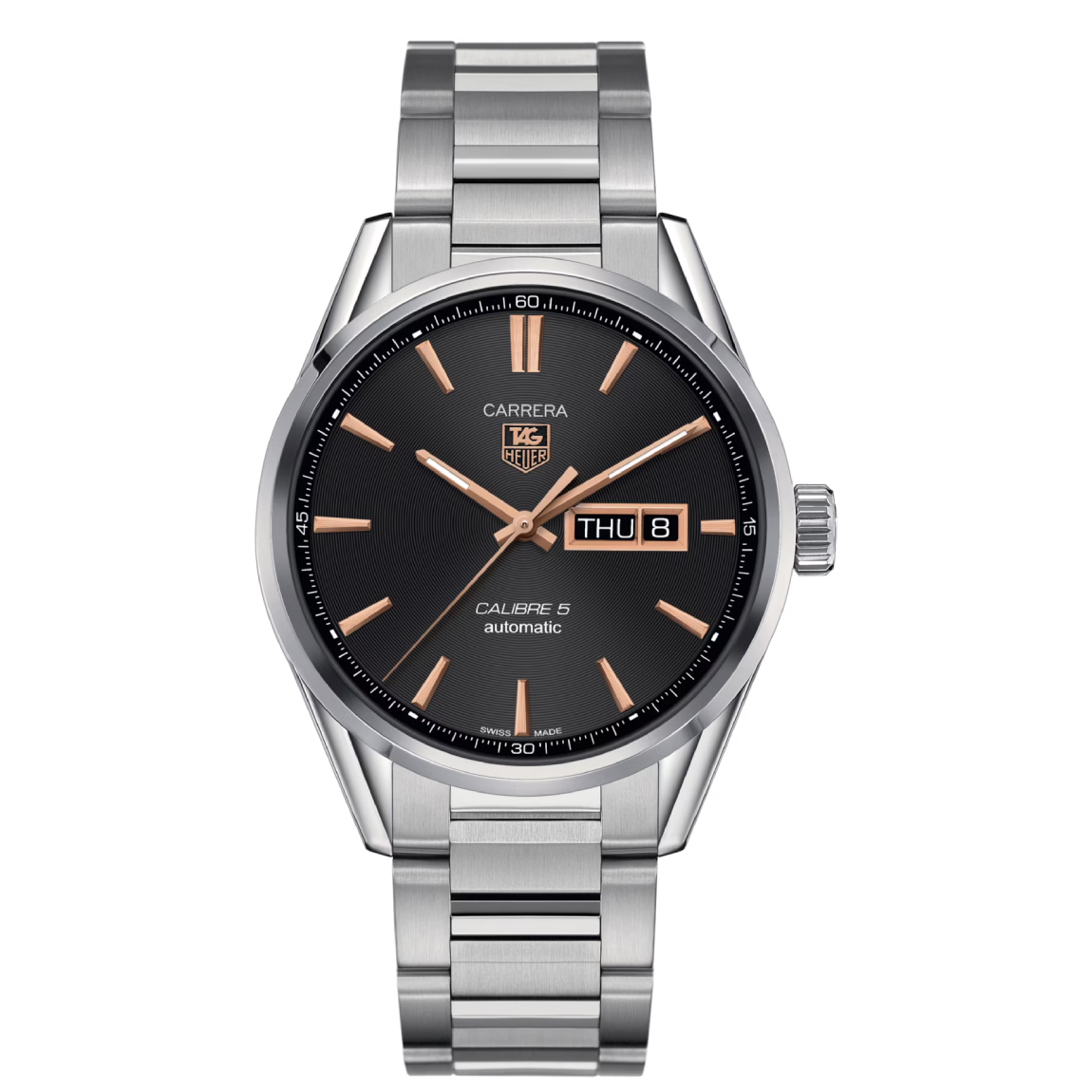 Tag Heuer Carrera Calibre 5 Black Dial WAR201C.BA0723 41mm