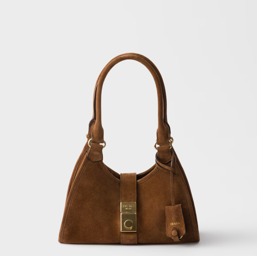 Prada Small suede tote bag