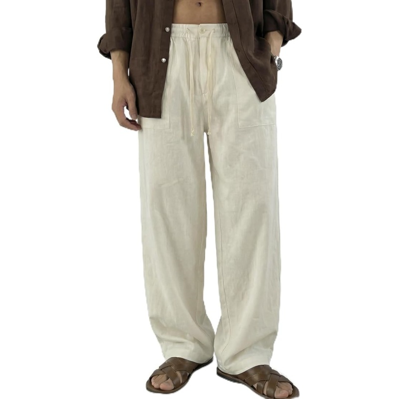 Men's Casual Linen Cotton Pants