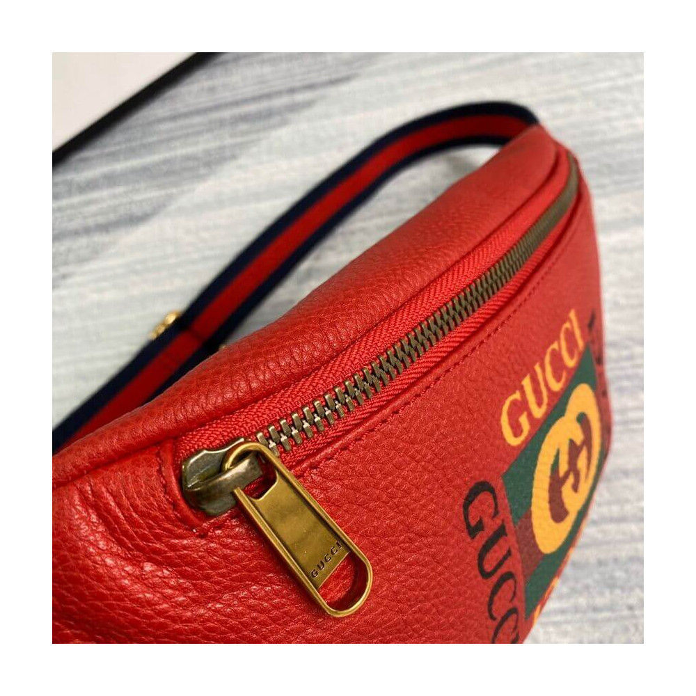 Gucci Coco Capitán Print Belt Bag Red