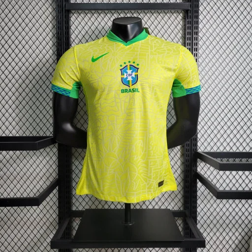 Player Edition 2024-25 Brazil Home Vini Jr ENDRICK RICHARLISON Football jersey