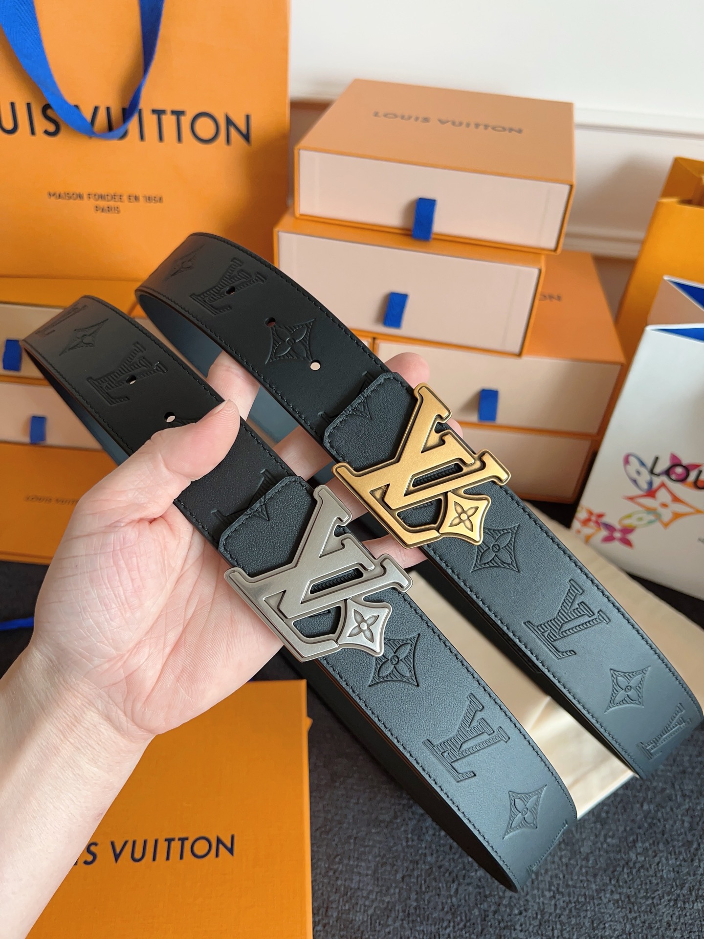 LV Flower 40mm Reversible Belt