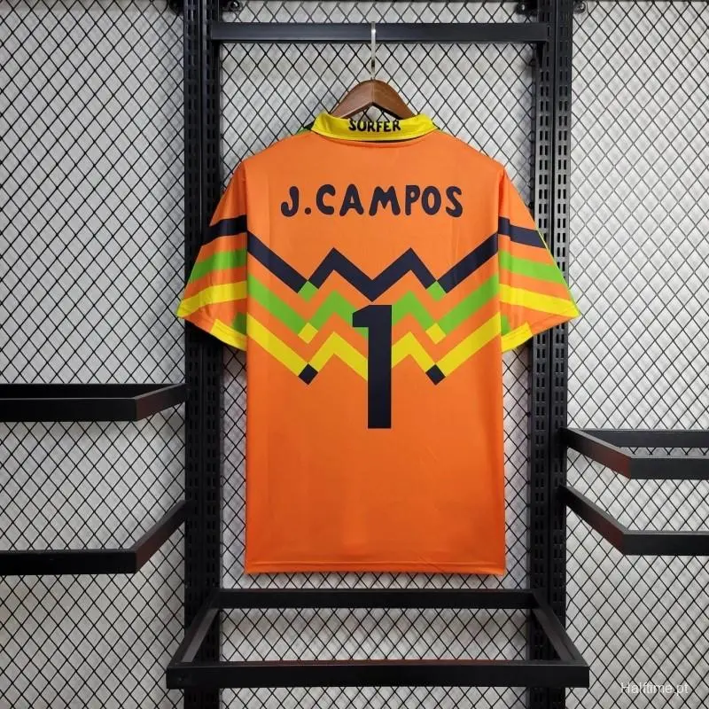 Retro 1994 Mexico Jorge Campos Home Green Goalkeeper Football jersey retro