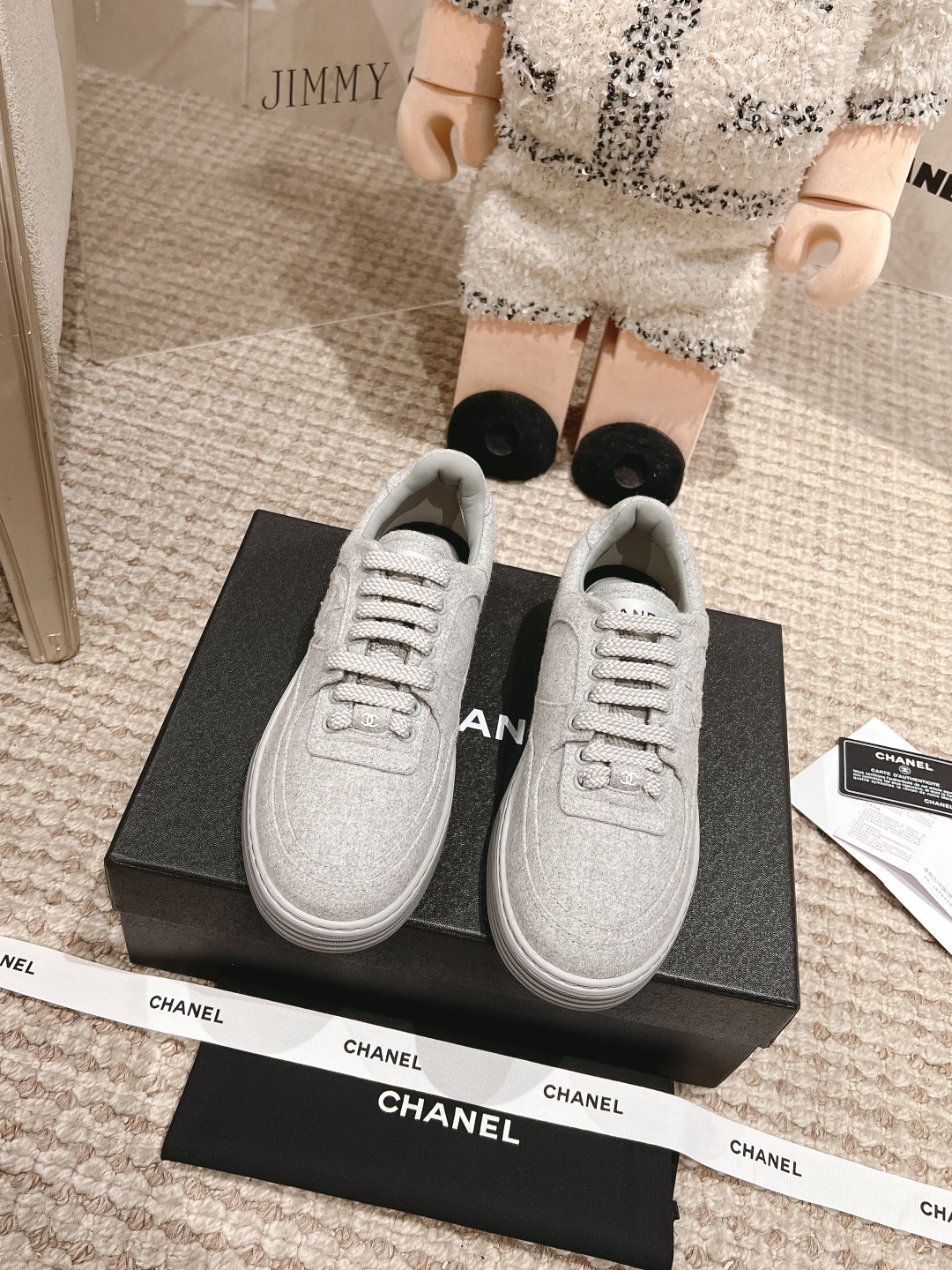 CHANEL Wool & Mixed Fibers Sneakers