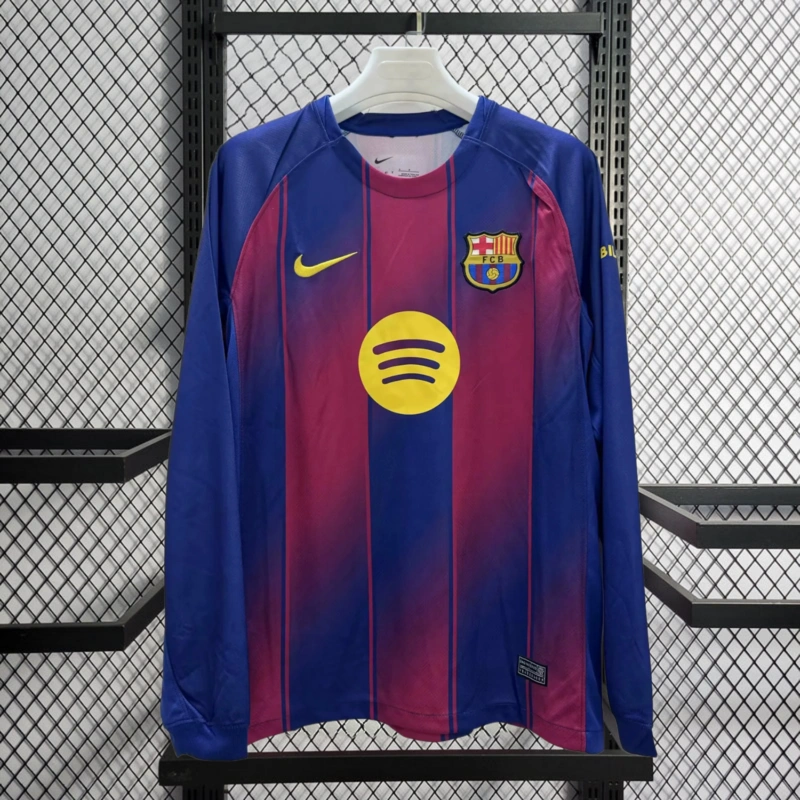 2025-26 Barcelona Home Long sleeve Football jersey