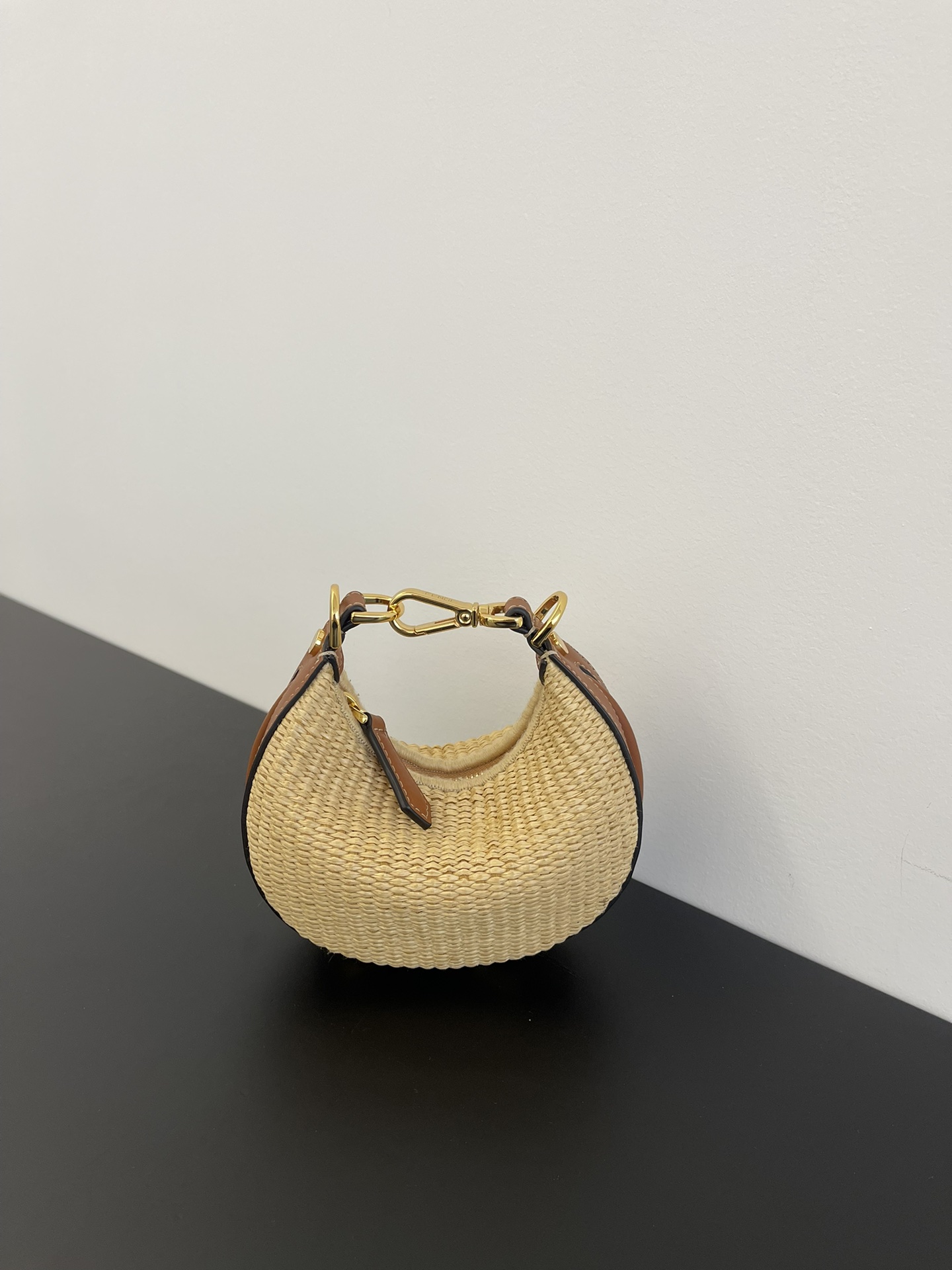 Fendi Fendigraphy Mini Natural Raffia ‘Beige’ 16.5cm/ 6.5in