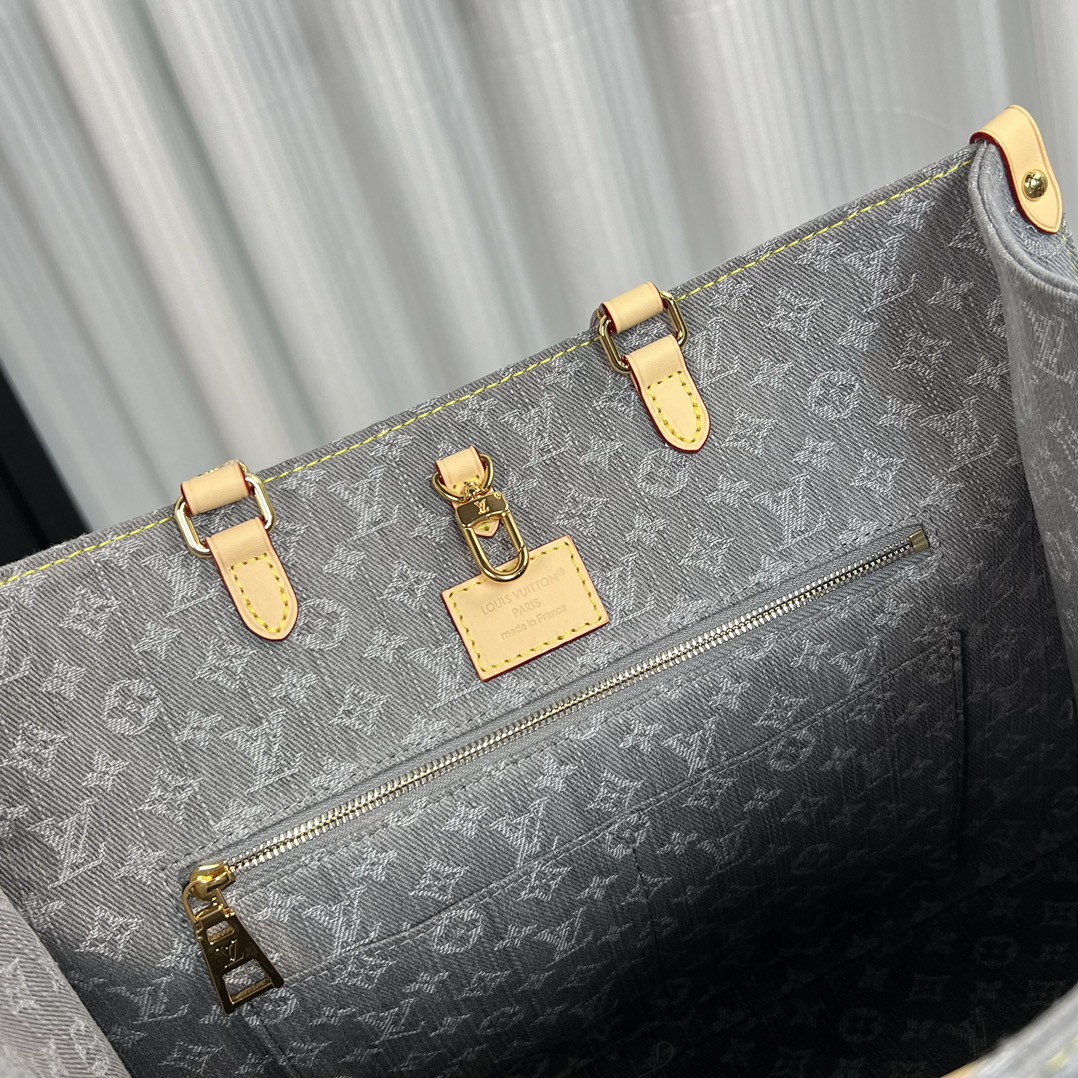 Louis Vuitton OnTheGo MM Bag Washed Grey M13189 32cm/ 12.6in