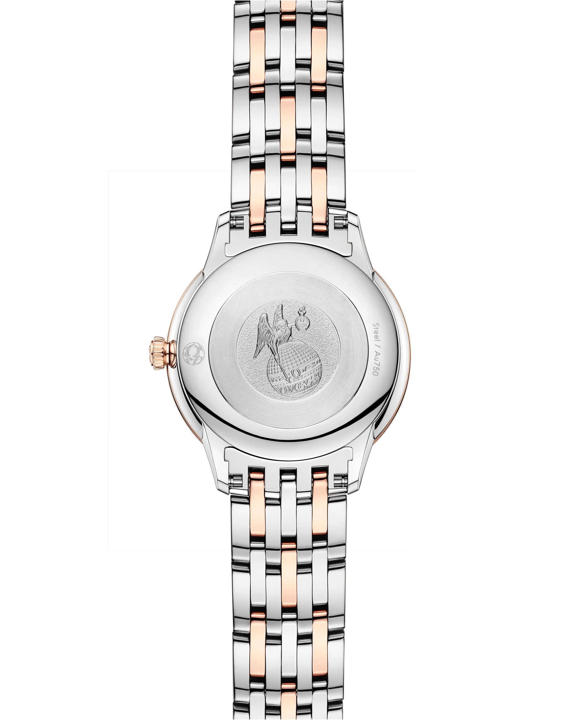 Omega De Ville Prestige, 18k Sedna™ Gold, Stainless Steel and Diamond-set, 27.5mm Quartz 434.25.28.60.52.001